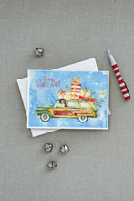 Load image into Gallery viewer, Merry Christmas Bernese Mountain Dog Greeting Cards -  Blank Note Cards – 8-Pack of Artist-Designed Cards with Envelopes