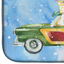 Load image into Gallery viewer, Merry Christmas Japanese Spitz Dish Drying Mat – Absorbent, Artistic Kitchen Essentials CK2410DDM