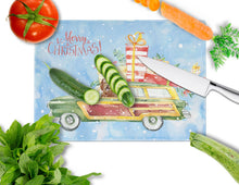 Load image into Gallery viewer, Merry Christmas Labradoodle Glass Cutting Boards – Durable, Decorative Kitchen Art Large CK2411LCB