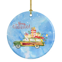 Load image into Gallery viewer, Merry Christmas Maltese Ornament - Round Ceramic Ornament – Artist-Designed Keepsake Decoration
