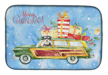 Load image into Gallery viewer, Merry Christmas Schnauzer Dish Drying Mat – Absorbent, Artistic Kitchen Essentials CK2415DDM