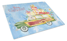 Load image into Gallery viewer, Merry Christmas Wheaten Terrier Glass Cutting Boards – Durable, Decorative Kitchen Art Large CK2428LCB