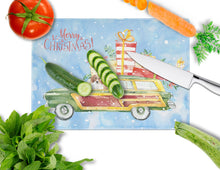 Load image into Gallery viewer, Merry Christmas Beagle Glass Cutting Boards – Durable, Decorative Kitchen Art Large CK2442LCB