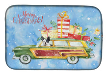 Load image into Gallery viewer, Merry Christmas French Bulldog Dish Drying Mat – Absorbent, Artistic Kitchen Essentials CK2444DDM