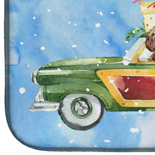 Load image into Gallery viewer, Merry Christmas Brown Cockapoo Dish Drying Mat – Absorbent, Artistic Kitchen Essentials CK2446DDM