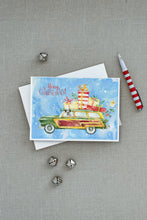 Load image into Gallery viewer, Merry Christmas Dalmatian Greeting Cards -  Blank Note Cards – 8-Pack of Artist-Designed Cards with Envelopes