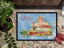 Load image into Gallery viewer, Merry Christmas Fawn French Bulldog Doormat - 18x27 Decorative Floor Mat – Indoor/Outdoor Rug with Artistic Flair CK2454MAT