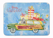 Load image into Gallery viewer, Merry Christmas Silver Poodle Machine Washable Memory Foam Mat CK2457RUG