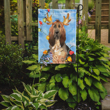 Load image into Gallery viewer, Christmas Lights Bloodhound Garden Flag - Outdoor Decorative Yard Flag CK2471GF