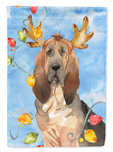 Load image into Gallery viewer, Christmas Lights Bloodhound Garden Flag - Outdoor Decorative Yard Flag CK2471GF