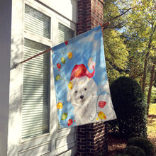 Load image into Gallery viewer, Christmas Lights Bichon Frise Flag Canvas House Size CK2472CHF