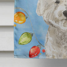 Load image into Gallery viewer, Christmas Lights Bichon Frise Flag Canvas House Size CK2472CHF