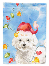 Load image into Gallery viewer, Christmas Lights Bichon Frise Flag Canvas House Size CK2472CHF
