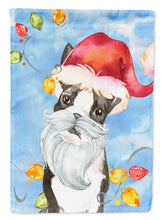 Load image into Gallery viewer, Christmas Lights Boston Terrier Flag Canvas House Size CK2473CHF
