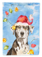 Load image into Gallery viewer, Christmas Lights Catahoula Leopard Dog Flag Canvas House Size CK2475CHF