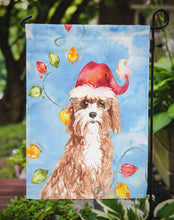 Load image into Gallery viewer, Christmas Lights Cavapoo Garden Flag - Outdoor Decorative Yard Flag CK2476GF