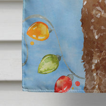 Load image into Gallery viewer, Christmas Lights Labradoodle Flag Canvas House Size CK2482CHF