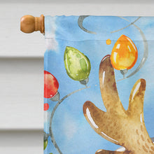 Load image into Gallery viewer, Christmas Lights Schnauzer Flag Canvas House Size CK2485CHF