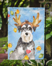 Load image into Gallery viewer, Christmas Lights Schnauzer Garden Flag - Outdoor Decorative Yard Flag CK2485GF