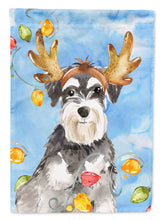 Load image into Gallery viewer, Christmas Lights Schnauzer Garden Flag - Outdoor Decorative Yard Flag CK2485GF