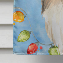 Load image into Gallery viewer, Christmas Lights Sheltie Flag Canvas House Size CK2492CHF