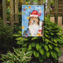 Load image into Gallery viewer, Christmas Lights Sheltie Garden Flag - Outdoor Decorative Yard Flag CK2492GF