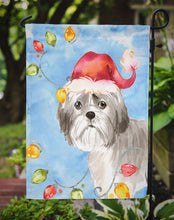Load image into Gallery viewer, Christmas Lights Shih Tzu Puppy Cut Garden Flag - Outdoor Decorative Yard Flag CK2494GF