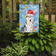 Load image into Gallery viewer, Christmas Lights Siberian Husky Garden Flag - Outdoor Decorative Yard Flag CK2495GF