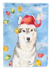 Load image into Gallery viewer, Christmas Lights Siberian Husky Garden Flag - Outdoor Decorative Yard Flag CK2495GF