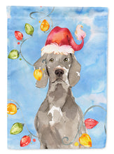 Load image into Gallery viewer, Christmas Lights Weimaraner Flag Canvas House Size CK2497CHF