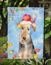 Load image into Gallery viewer, Christmas Lights Welsh Terrier Garden Flag - Outdoor Decorative Yard Flag CK2498GF