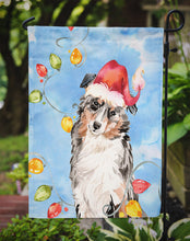 Load image into Gallery viewer, Christmas Lights Australian Shepherd Garden Flag - Outdoor Decorative Yard Flag CK2504GF