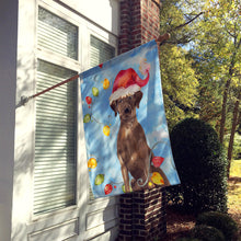 Load image into Gallery viewer, Christmas Lights Chocolate Labrador Retriever Flag Canvas House Size CK2506CHF