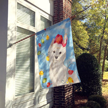 Load image into Gallery viewer, Christmas Lights Westie Flag Canvas House Size CK2511CHF