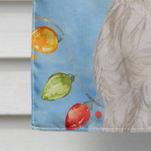 Load image into Gallery viewer, Christmas Lights Westie Flag Canvas House Size CK2511CHF