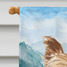 Load image into Gallery viewer, Mountian Flowers Yorkshire Terrier Yorkie Flag Canvas House Size CK2512CHF