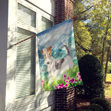 Load image into Gallery viewer, Mountian Flowers Fox Terrier Flag Canvas House Size CK2513CHF