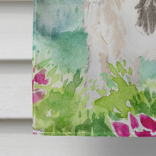 Load image into Gallery viewer, Mountian Flowers Fox Terrier Flag Canvas House Size CK2513CHF