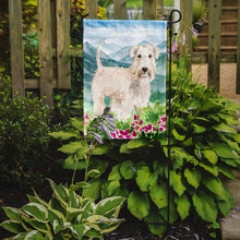 Load image into Gallery viewer, Mountian Flowers Wheaten Terrier Garden Flag - Outdoor Decorative Yard Flag CK2515GF