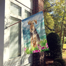 Load image into Gallery viewer, Mountian Flowers Welsh Terrier Flag Canvas House Size CK2516CHF
