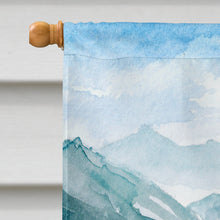 Load image into Gallery viewer, Mountian Flowers Siberian Husky Flag Canvas House Size CK2519CHF