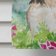 Load image into Gallery viewer, Mountain Flowers Shih Tzu Flag Canvas House Size CK2521CHF
