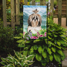 Load image into Gallery viewer, Mountain Flowers Shih Tzu Garden Flag - Outdoor Decorative Yard Flag CK2521GF