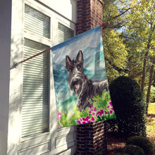 Load image into Gallery viewer, Mountain Flowers Scottish Terrier Flag Canvas House Size CK2523CHF