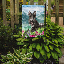Load image into Gallery viewer, Mountain Flowers Scottish Terrier Garden Flag - Outdoor Decorative Yard Flag CK2523GF