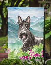 Load image into Gallery viewer, Mountain Flowers Scottish Terrier Garden Flag - Outdoor Decorative Yard Flag CK2523GF