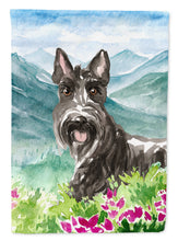 Load image into Gallery viewer, Mountain Flowers Scottish Terrier Garden Flag - Outdoor Decorative Yard Flag CK2523GF