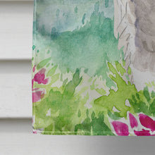 Load image into Gallery viewer, Mountain Flowers Schnauzer #1 Flag Canvas House Size CK2524CHF