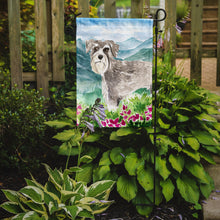 Load image into Gallery viewer, Mountain Flowers Schnauzer #1 Garden Flag - Outdoor Decorative Yard Flag CK2524GF