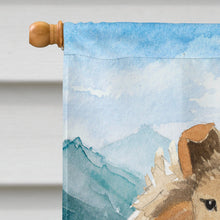 Load image into Gallery viewer, Mountain Flowers Smooth Collie Flag Canvas House Size CK2525CHF